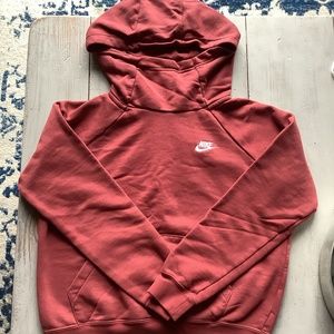 Nike Pink Cowl Neck Pullover Sweatshirt Size S